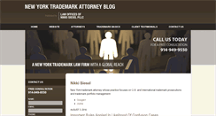 Desktop Screenshot of newyorktrademarkattorneyblog.com