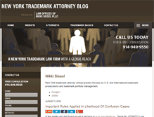 Tablet Screenshot of newyorktrademarkattorneyblog.com
